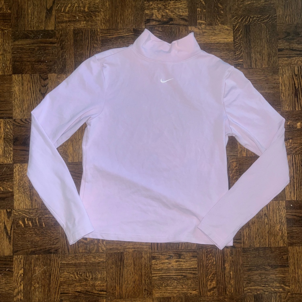 Nike Lavender Mock Neck Long Sleeve Top - Size M